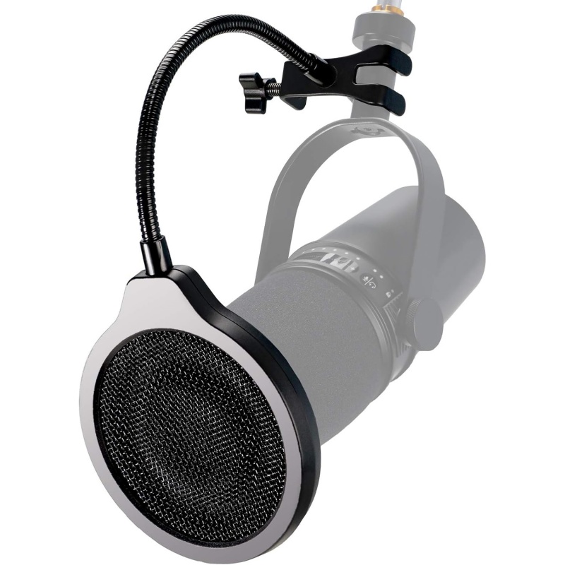 Shure Mic Mv7 - Shure MV7 マイク用ポップフィルター - 4インチ 3層メタルウィンドスクリーン