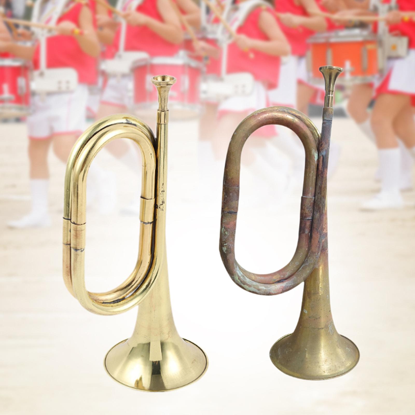 Musical Instrument Bugle - 真鍮製のトランペット型の吹奏楽器、大口径の吹奏楽器、屋外のブラスバンド演奏用