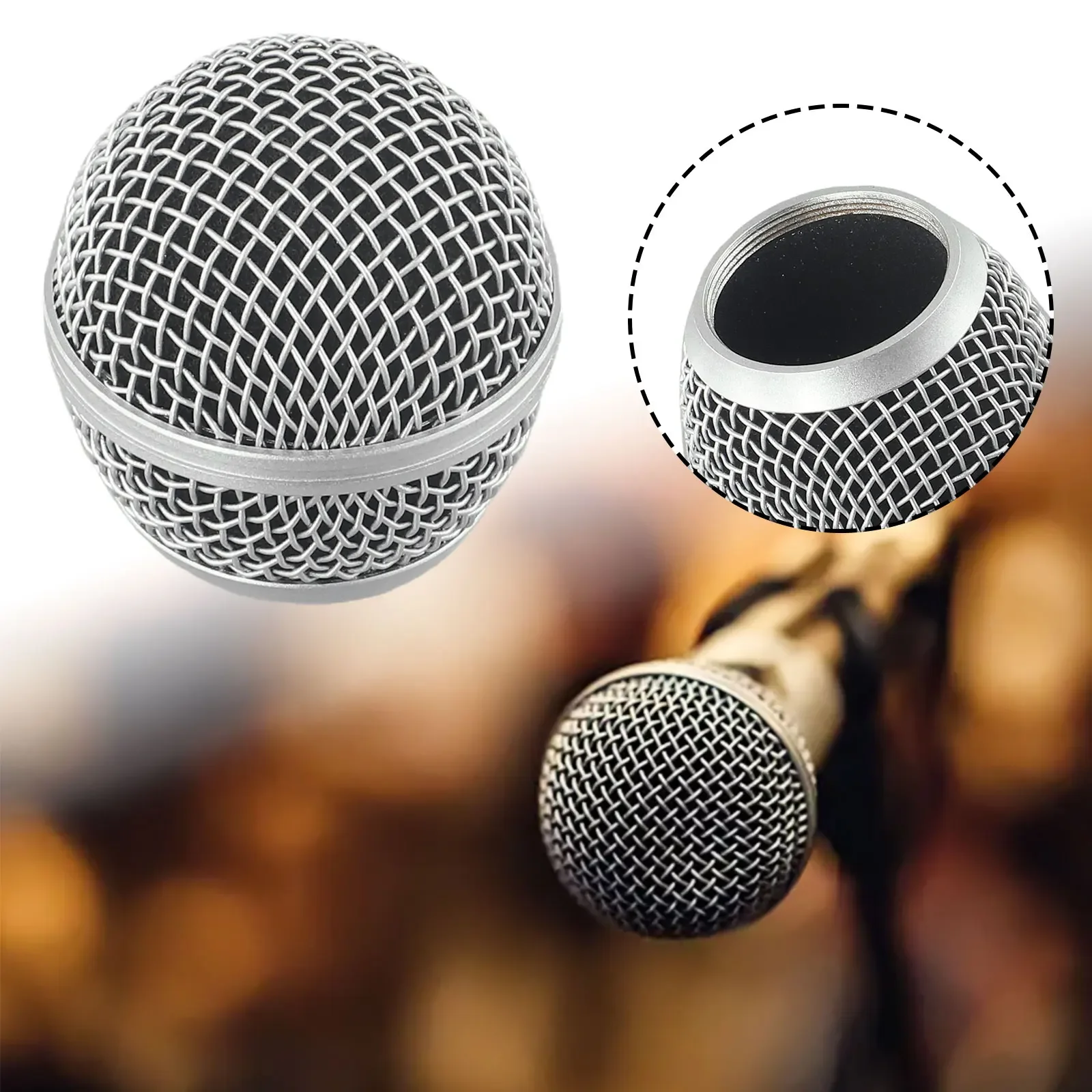 1 Pc マイクメッシュヘッド金属マイクメッシュカバー Sh - Shure Mic Mv7 のレビューと価格